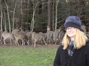 The author with some Poconos wildlife.