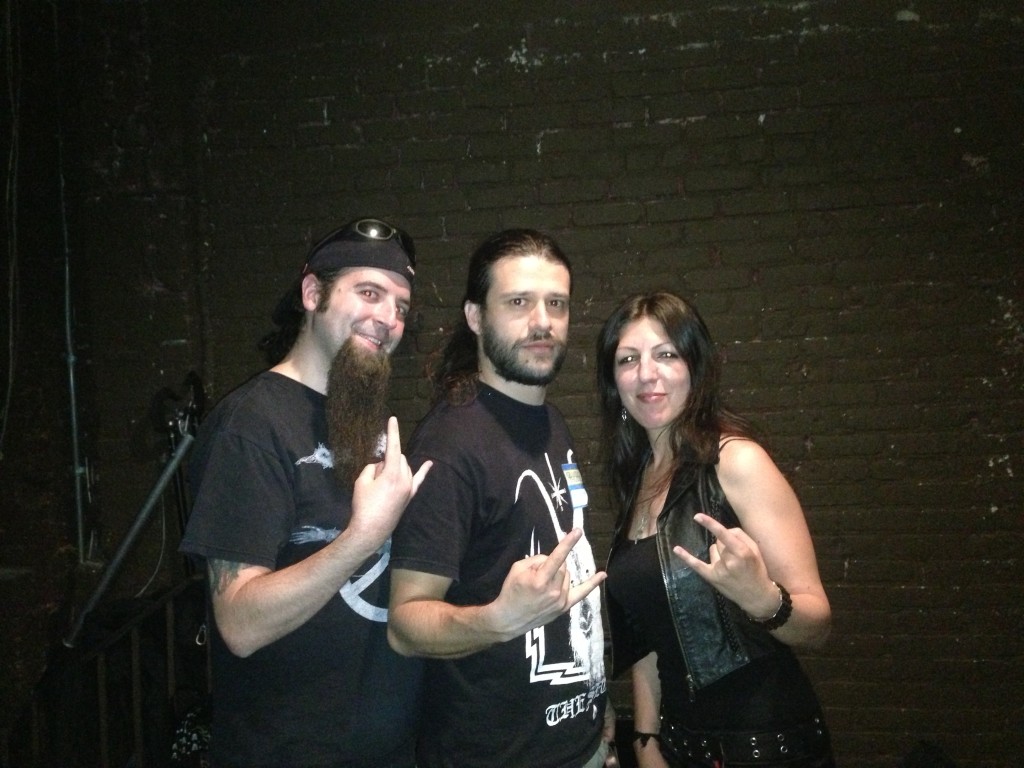 Johnny Pluckman and Andrusky of Alternative Control with Tommaso Riccardi of Fleshgod Apocalypse