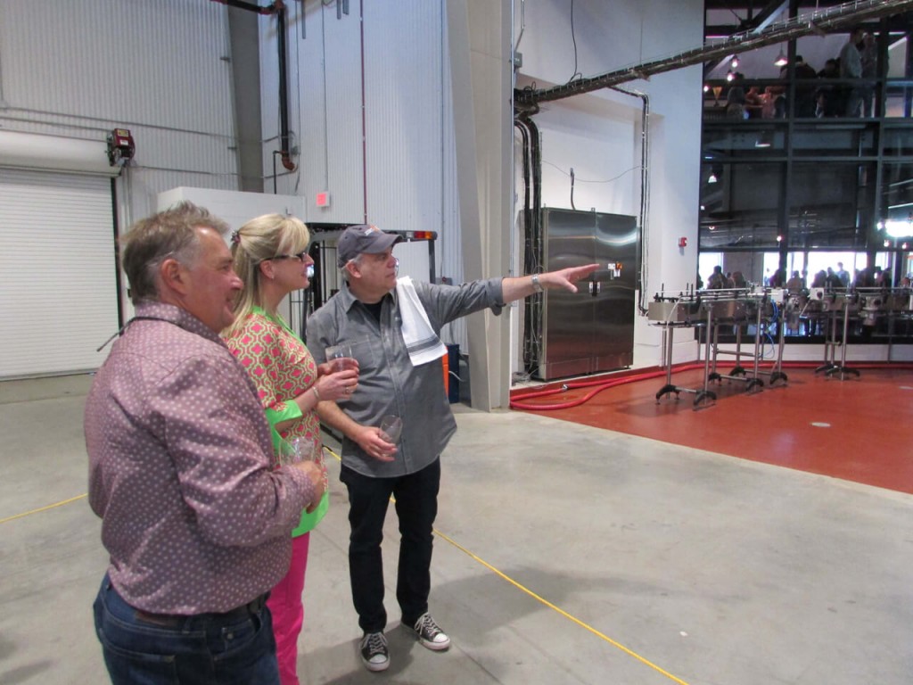 Manny, one of the many friendly faces at the brewery, giving a tour of the facilities