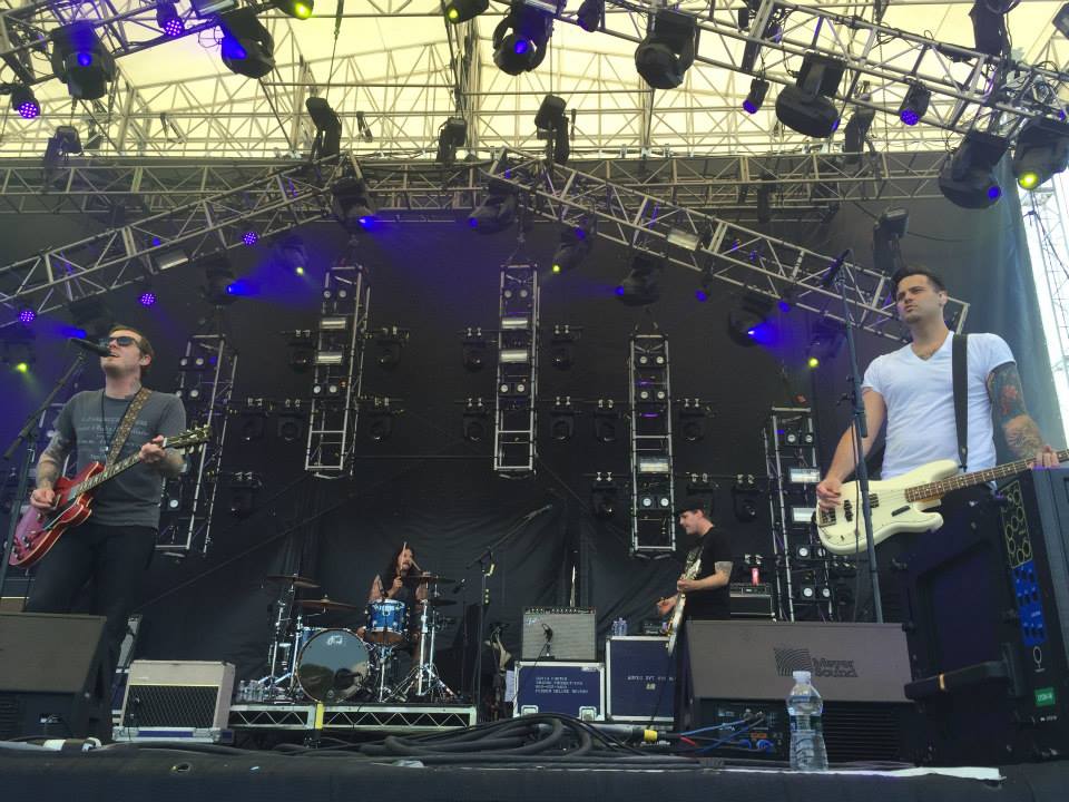 The Gaslight Anthem performing at Gathering of the Vibes in 2015.