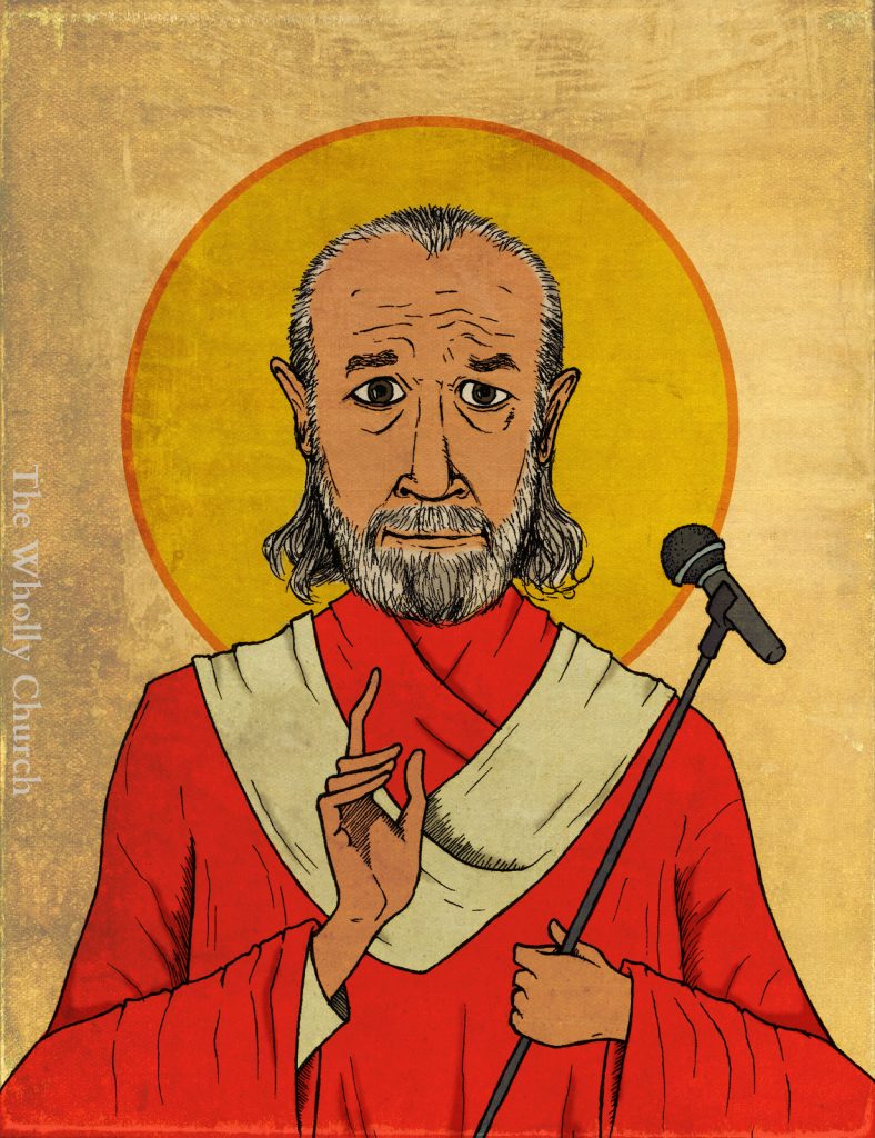 saint george carlin the wholly church